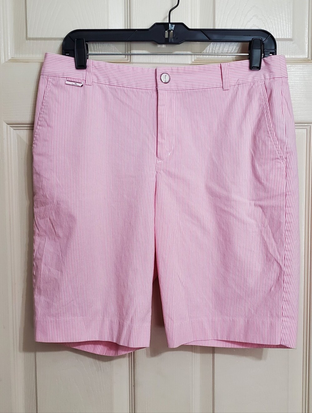 Ralph Lauren Active Pink Striped Bermuda Shorts Women's Size 8P